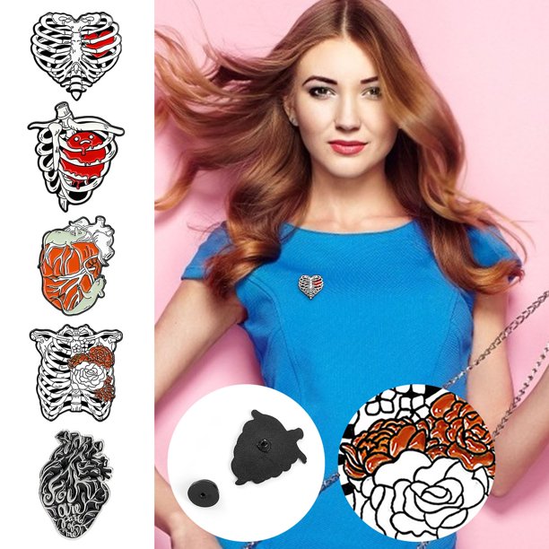 Ganfancp Divertido Collar Broches, Broche de Aleación de Spoof Alfileres Mantón Alfileres para Mujeres Regalo Joyería Ropa Ornamento Rebajas Hoy Liquidación 1 Broche