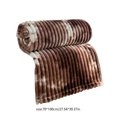 thumbnail image 3 of SPOORYYO Flannel Throw Blanket Super Soft Cozy Plush Thick Lightweight Bed Blankets Suitable for All Seasons with Tie-Dye Effect Ribbed Jacquard for Couch,Coffee, 70x100CM, 3 of 6