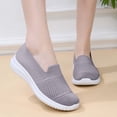 thumbnail image 6 of Willtoo Orthopedic Walking Shoes for Women with Arch Support - Slip On Tennis & Hiking Sneakers, Non-Slip Nurse Shoes, Comfortable Wide Width Mother’s Day Gifts Gray 7 Wide, 6 of 7