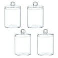 thumbnail image 1 of KAKOWELY 4 Pcs Bocal de Rangement Transparent pour Cotons-Tiges Design Anti-Humidité pour Usage Quotidien, 1 of 8