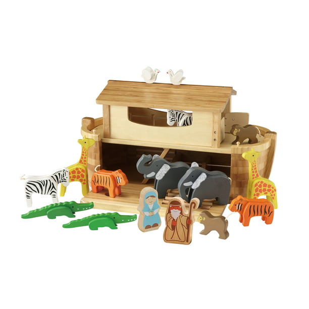 zak Destructief Vergemakkelijken EverEarth Giant Noah's Ark Playset with 14 Animals - Walmart.com