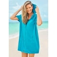 thumbnail image 4 of Swim 365 Women's Plus Size Hooded Terry Swim Cover Up, 4 of 6