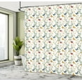 thumbnail image 4 of Ambesonne Spring Shower Curtain, Butterflies and Daisy Twigs, 69"Wx70"L, Multicolor, 4 of 4