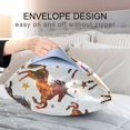 thumbnail image 4 of Yayeee Pillowcase King Size Set of 2 Satin Wrinkle Resistant Envelope Pillow Case, Rainbow Stars Pattern, 4 of 8