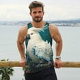 thumbnail image 6 of Salouo Tropical Parrot Floral Artwork for Men's Tank Tops,Sleeveless Muscle Shirts for Men Quick Dry Workout Tank Top Gym Muscle Tee Fitness Bodybuilding Sleeveless T Shirt-4X-Large, 6 of 7