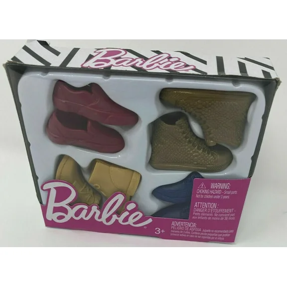 KLYNE- Barbie Ken Shoes Pack - Barbie Accessories - Mattel - New - Free Shipping