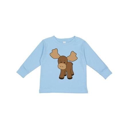 

Inktastic Cute Moose Gift Toddler Boy or Toddler Girl Long Sleeve T-Shirt