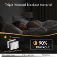 thumbnail image 2 of Cortinas MIULEE con aislamiento térmico Blackout 102 x 229 cm, 2 paneles, 2 of 8