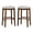 Brown, variant on Home Square 2-Piece Furniture 32" Acacia Wood Bar Stool Set in Rustic Brown