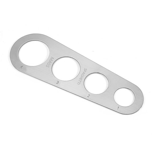Tunhigl Stainless Steel Pasta Measure - 4 Hole Spaghetti Portion Control Tool for Perfect Pasta Serving Sizes Every Time