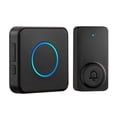 thumbnail image 3 of Wireless Doorbell Kit IP54 Waterproof 1000 ft Range 5 Volume Levels 48 Ringtones Easy Install for Home Office Classroom Black, 3 of 8