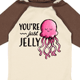 thumbnail image 4 of Inktastic You're Just Jelly with Pink Jellyfish Boys or Girls Long Sleeve Baby Bodysuit, 4 of 5
