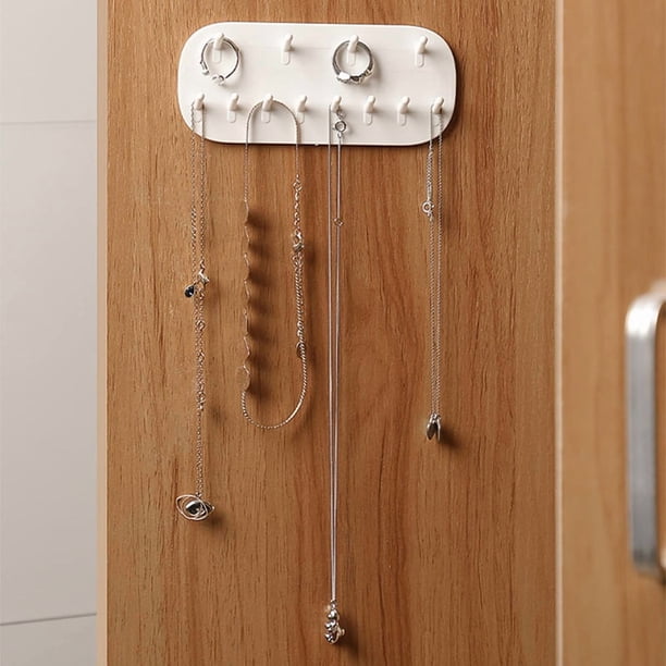 Estante para Collares de Plástico Montado en la Pared, Gancho para Guardar Joyas, Gancho para Joyas