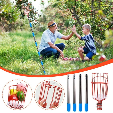 

Christmas Clearance Detachable Stainless Fruit High Altitude Fruit Picking Tools