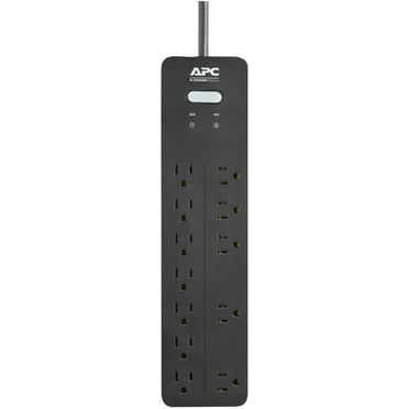 GE UltraPro 8-Outlet Power Strip Surge Protector, 8ft. Power Cord ...