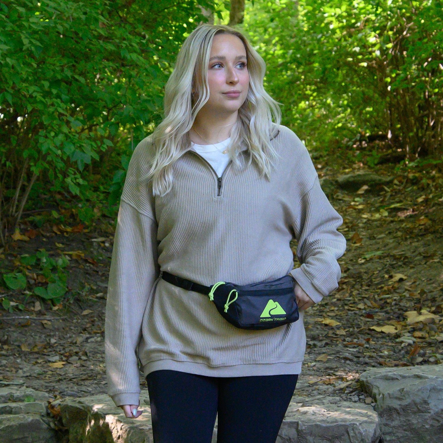 Ozark Trail Packable Unisex Waist Pack, Polyester, Adult, Teens