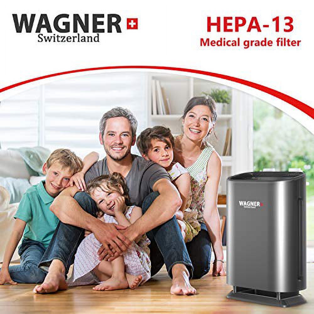 Wagner  Stern Air Purifier WA888 HEPA-13 Medical Grade Filter, Particle  Sensor for 500 Rooms. Removes Mold, Odors, Smoke, Allergens, Germs  and Pet Dander, etc.
