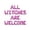 Pink, variant on Letter Balloons - ALL WITCHES ARE WELCOME 16" Inch Alphabet Letters Foil Mylar Balloon Halloween Party Banner (Pink)