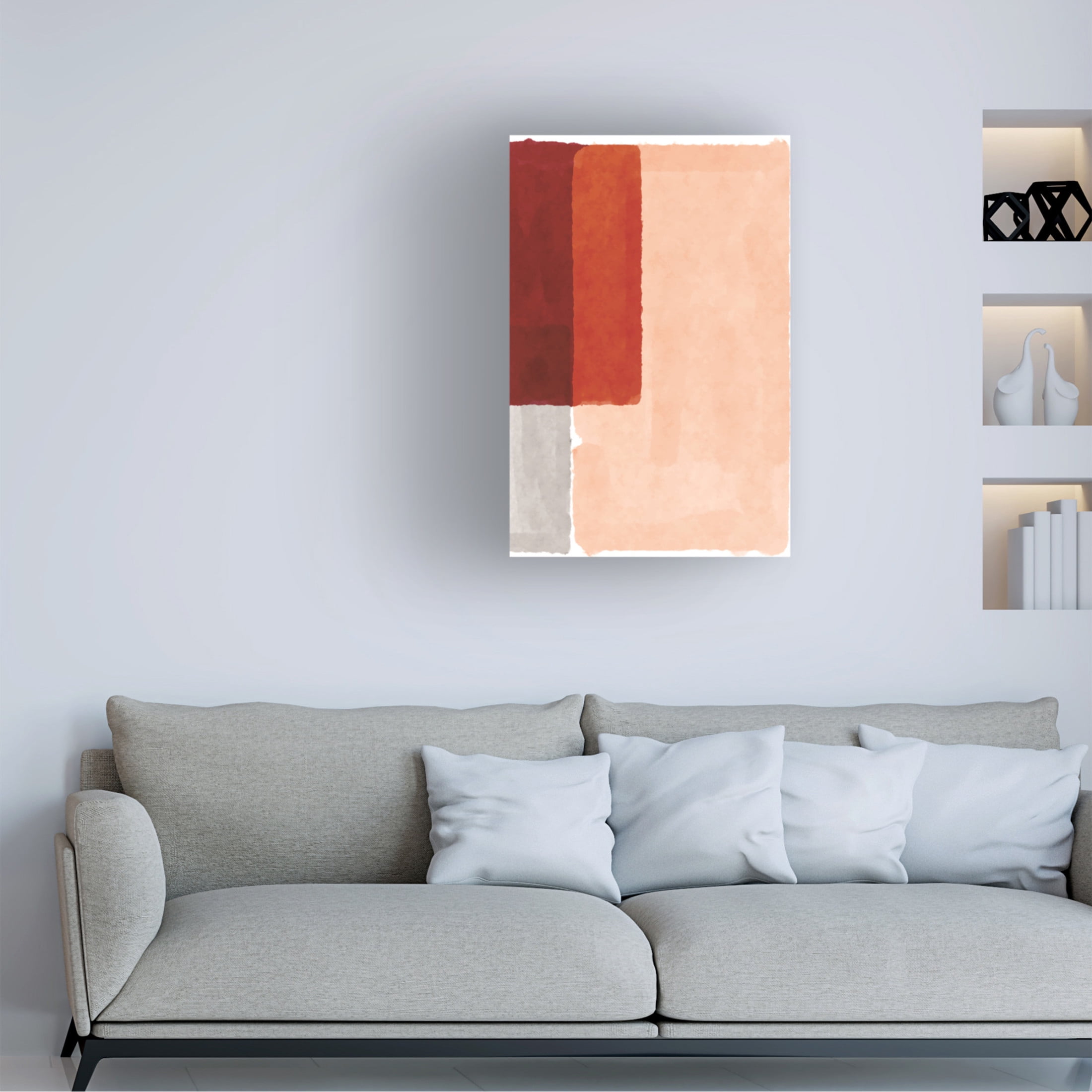 Trademark Fine Art jay stanley Minimal Watercolor 1 Canvas Wall Art
