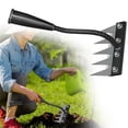 thumbnail image 2 of 1 Pcs Garden Weeding Rake,Metal Weeding Rake,Small Weeding Rake,Garden Teeth-Shape Weeding and Leaves Removal Tools,Heavy-Duty Metal Weedings Rake,Portable Rakes for Gardening and Weedings,5 Teeth, 2 of 8