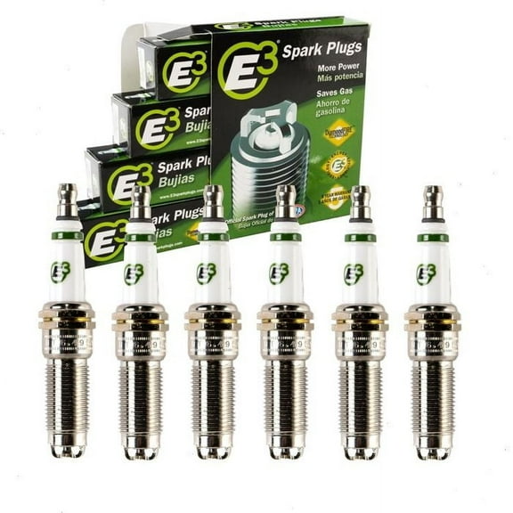 6 pc E3 Spark Plugs compatible with Ford Transit-350 3.5L 3.7L V6 2015-2022