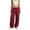 Style1-Wine pants for women, variant on Maqroz Womens Dress Pants Wide Leg High Waist Baggy Straight Leg Lounge Pants Casual Business Work Slacks Trousers with Pockets Loose Fit White L