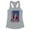 Heather Grey, variant on I'm With Her Kamala Tank Top Fitted Racerback Women's X-Large Heather Grey