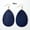 Blue, variant on New Monogram Blank Wood Teardrop Earrings for Women Costume Wooden Drop Jewelry