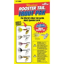 Worden's 1/8oz Rooster Tail Trout Pak Box Kit with Storage Box