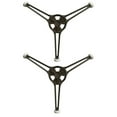 thumbnail image 1 of Miangastore Microwave Oven Turntable Rotating Support Black 2Pcs 6.3x6.3in, 1 of 9