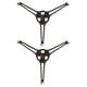 thumbnail image 1 of 2 soportes profesionales para plato giratorio de microondas de triple brazo (negro), 1 of 6