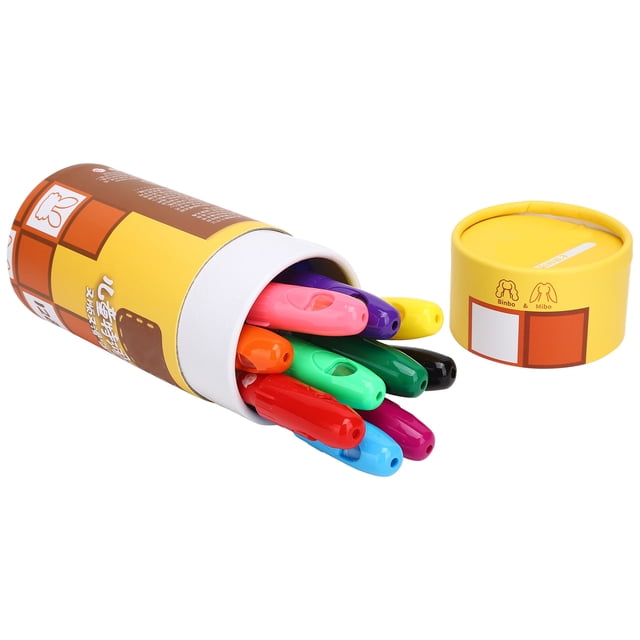 Rotatable Crayons Painting Crayons Rotating Crayons Wax Colorful Washable Children Graffiti Painting Drawing Tools