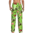 thumbnail image 3 of Daiia Cute Green Frog Men's Sleep Pant with Pockets and Drawstring,Pajama Pants-Large, 3 of 9