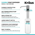 thumbnail image 5 of Kraus KSD-53SFSMB Kitchen Soap Lotion Dispenser Spot Free St. Steel/Matte Black, 5 of 7