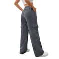 thumbnail image 3 of SWQZVT Womens Cargo Sweatpants Baggy High Waisted Joggers Sweat Pants Athletic Pants with Pockets, 3 of 8