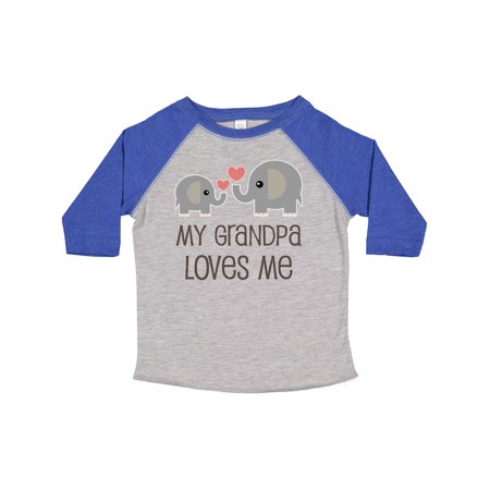 

Inktastic My Grandpa Loves Me Boys or Girls Toddler T-Shirt