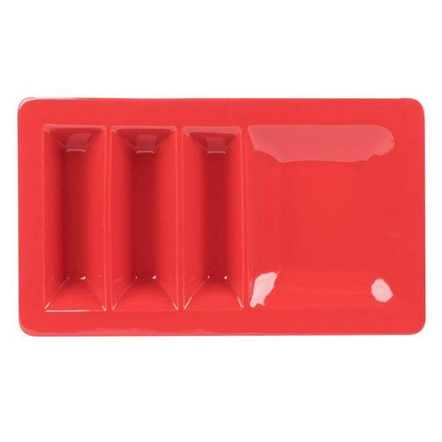 Tuxton GZQ-800 14 x 0.62 in. Taco Plate Stackable-Cayenne - 6 pcs