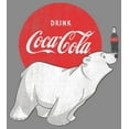 thumbnail image 2 of Junior's Coca Cola Polar Bear  Cowl Neck Sweatshirt Gray Heather 3X Large, 2 of 4