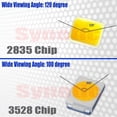 thumbnail image 2 of 1157 High Power White/Amber Yellow Dual Color 2835 22-SMD Type 1 Switchback Turn Signal/Parking Light Bulbs (1157, White/Amber), 2 of 7