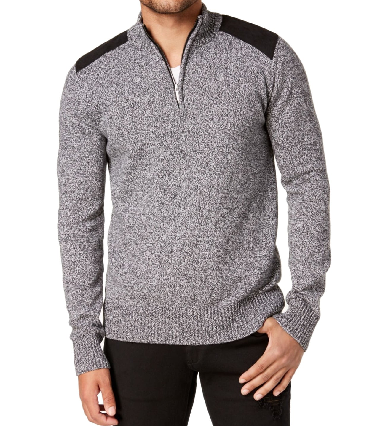 Sean John - Sean John Mens Marled Henley Sweater - Walmart.com