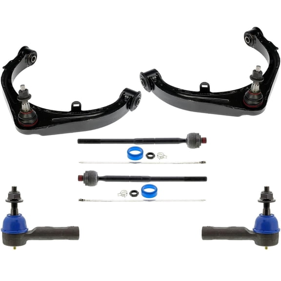 Front Upper Arms W/ Ball Joints Inner & Outer Tie Rods For Ram 1500 2019-2022