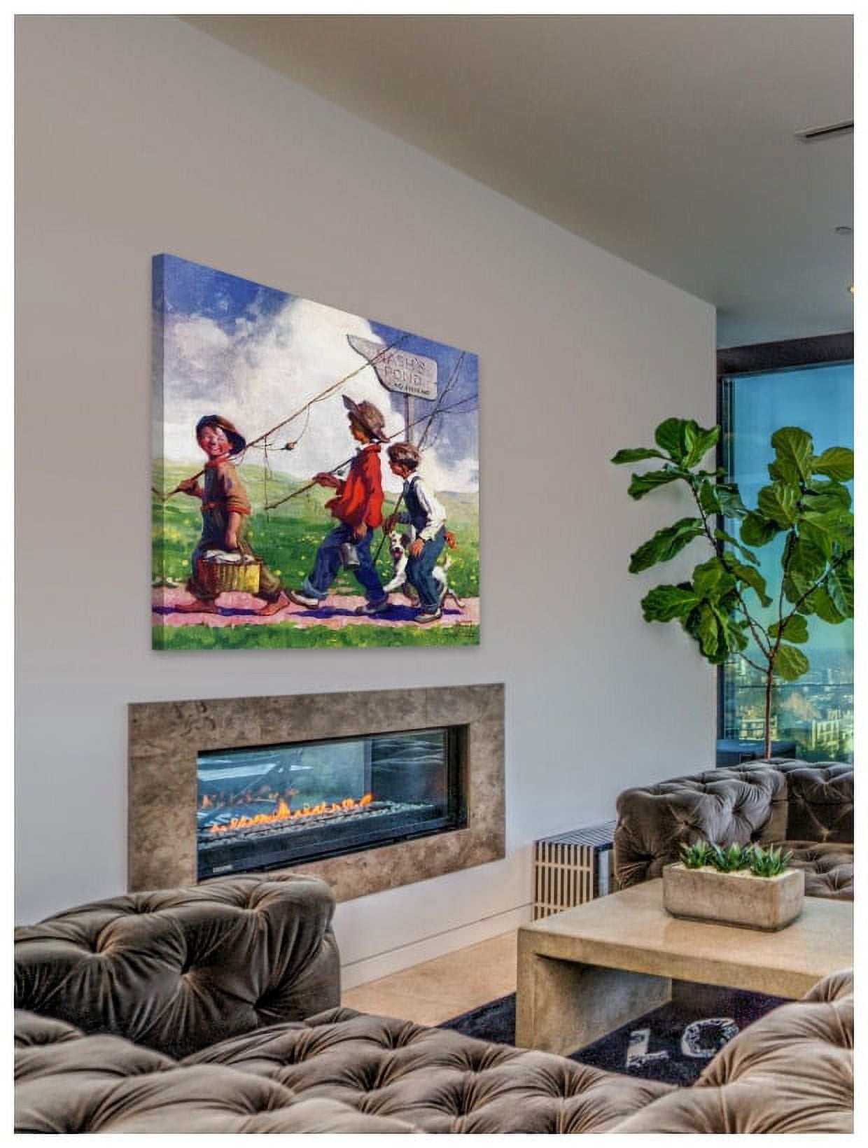 Marmont Hill "Nash's Pond" by Curtis Painting Print on Canvas
