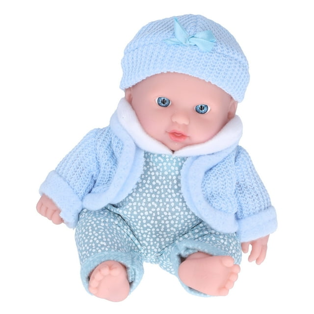8 Inch Light SkinTone Baby Doll Lifelike Newborn Fashion Reborn Toy
