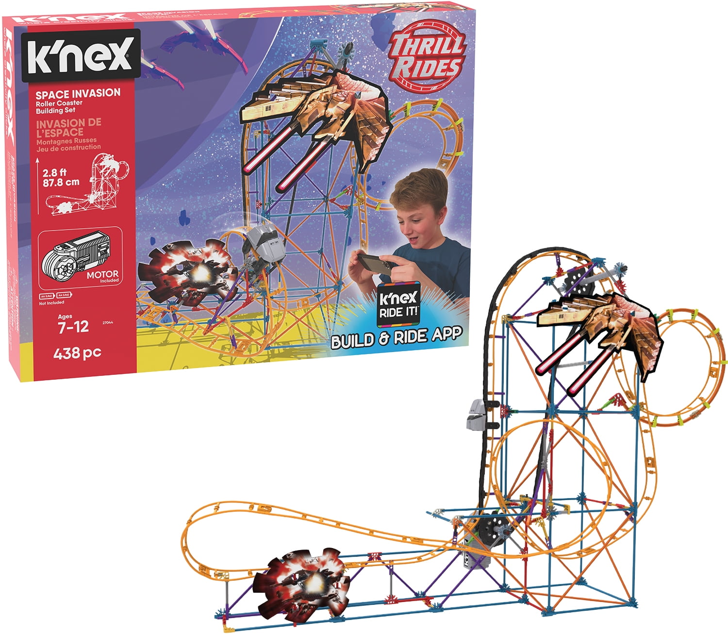 K'NEX Clock Work Roller Coaster Building Set 