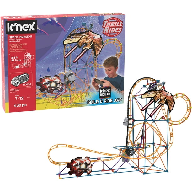 K'NEX Thrill Rides ? Space Invasion Roller Coaster 438 Piece Building