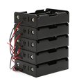 thumbnail image 1 of 5 Pcs 18650 Rechargeable Battery 3.7v Clip Holder Box Case With Wire Lead, 1 of 5