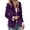 Purple, variant on LIUJUNSHOP Velvet Blazer Women Casual Business Button Up Jacket Fall Winter Coats Notch Lapel Work Office Suit Jackets Blazer