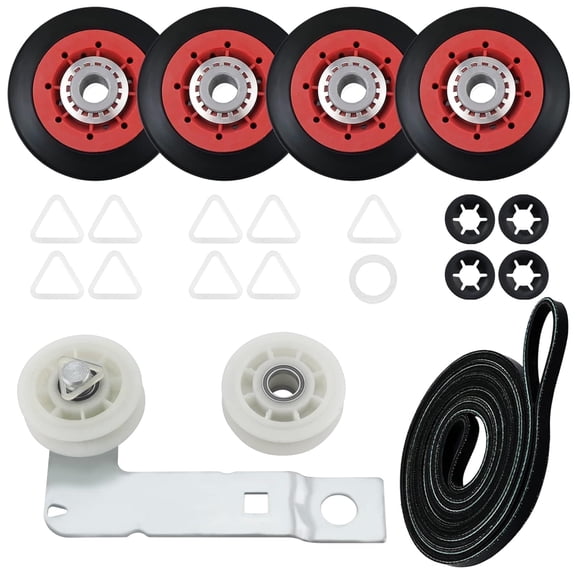 Dryer Repair Kit 4392067 and Dryer Idler Pulley W10837240 for Whirlpool Maytag Admiral Kenmore Dryer Replaces 4392067VP 80047 587637 AP3109602