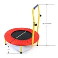 thumbnail image 5 of Fun & Fitness Children Kids Trampoline Safe Portable Toddler Trampoline 32.5" Diameter, 5 of 5