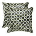 thumbnail image 2 of The HomeCentric Decorative Black 18"x18" (45x45 cm) Pillow Covers, Silk Mosaic & Sequins Throw Pillows For Sofa, Geometric Pattern Modern Style - Montage, 2 of 3